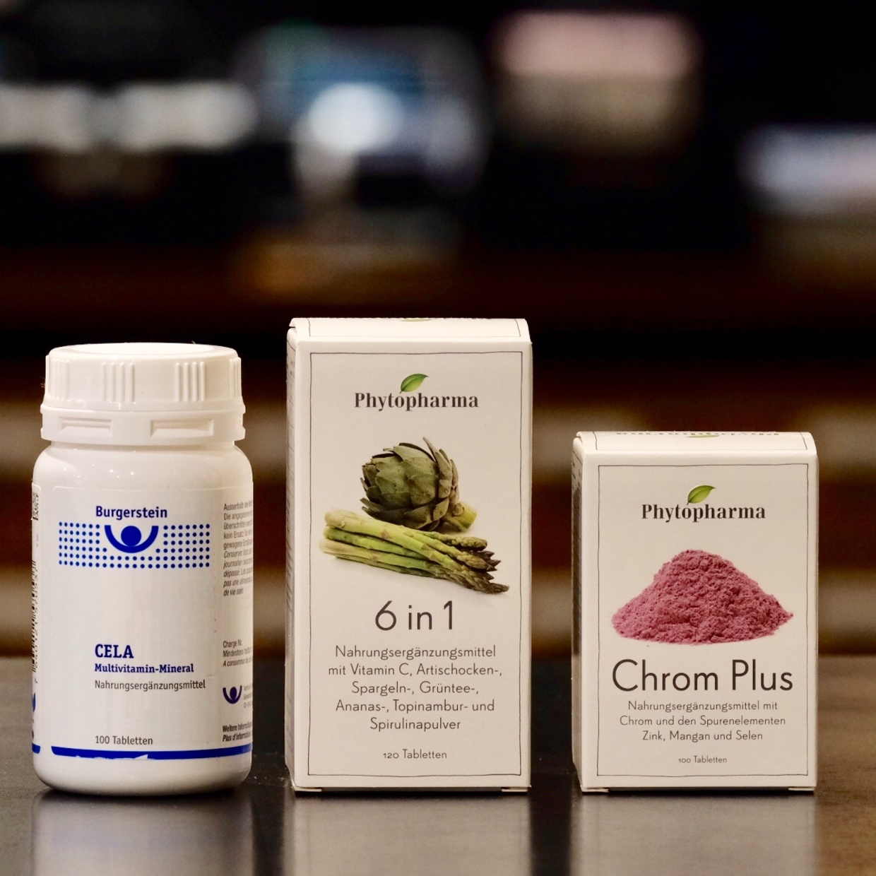 Nahrungsergänzung von Burgerstein und Phytopharma